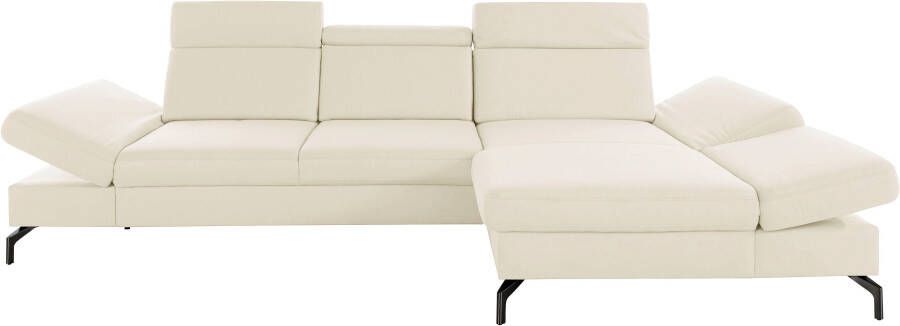 Sit&more Hoekbank Brisbane L-vorm Poothoogte 15 cm inclusief verstelbare zitdiepte armleuningen en hoofdeind - Foto 10