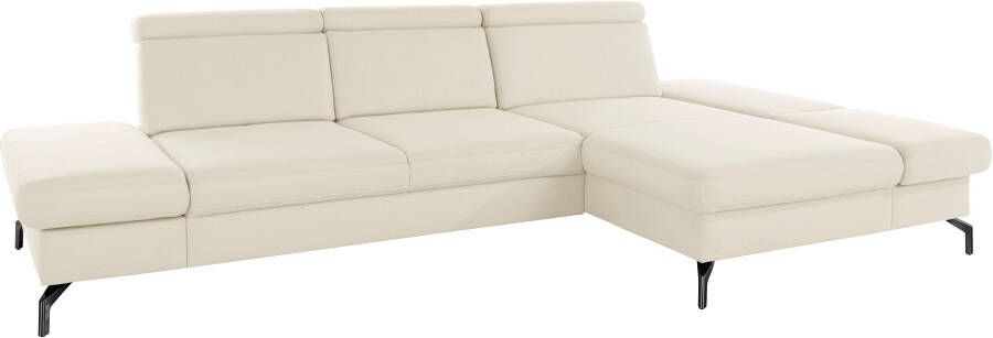 Sit&more Hoekbank Brisbane L-vorm Poothoogte 15 cm inclusief verstelbare zitdiepte armleuningen en hoofdeind - Foto 11