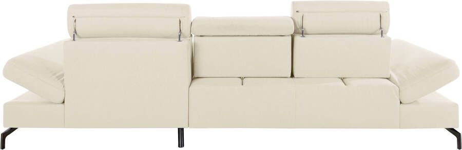 Sit&more Hoekbank Brisbane L-vorm Poothoogte 15 cm inclusief verstelbare zitdiepte armleuningen en hoofdeind - Foto 12