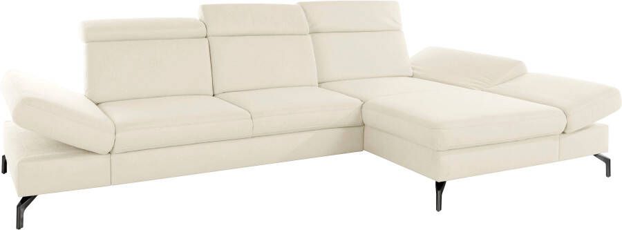 Sit&more Hoekbank Brisbane L-vorm Poothoogte 15 cm inclusief verstelbare zitdiepte armleuningen en hoofdeind - Foto 9