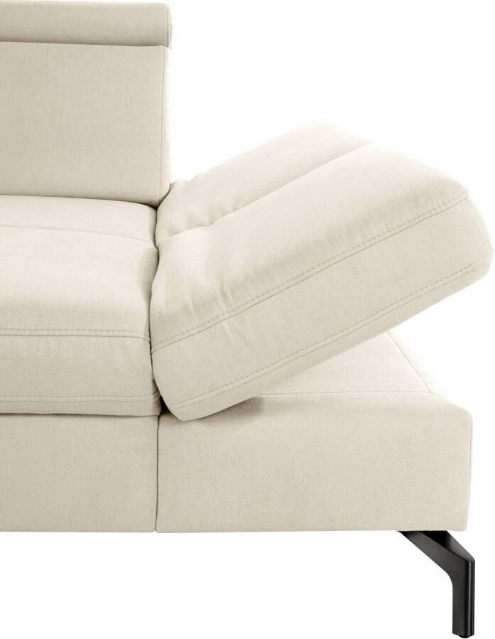 Sit&more Hoekbank Brisbane L-vorm Poothoogte 15 cm inclusief verstelbare zitdiepte armleuningen en hoofdeind - Foto 2