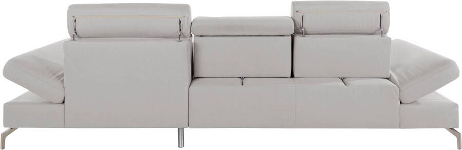 Sit&more Hoekbank Brisbane L-vorm Poothoogte 15 cm inclusief verstelbare zitdiepte armleuningen en hoofdeind - Foto 11
