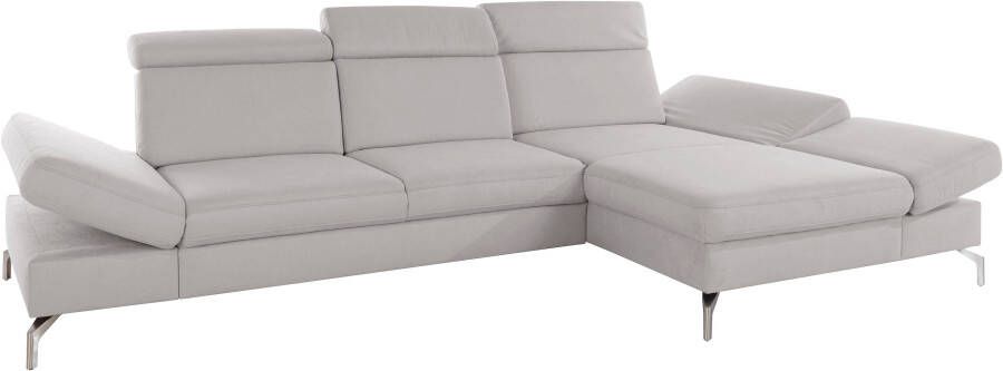 Sit&more Hoekbank Brisbane L-vorm Poothoogte 15 cm inclusief verstelbare zitdiepte armleuningen en hoofdeind - Foto 9