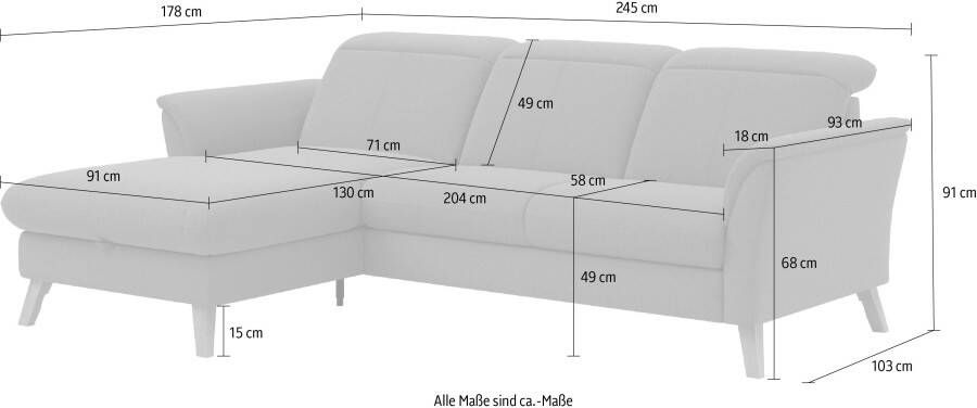 Sit&more Hoekbank Romero L-vorm naar keuze met of zonder relaxfunctie slaapfunctie bedkist - Foto 7