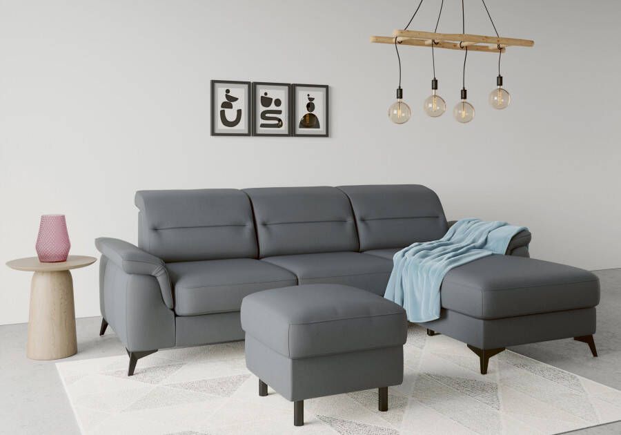 Sit&more Hoekbank Sinatra L-vorm met récamier optioneel met verstelbare hoofdsteun en armleuning - Foto 4