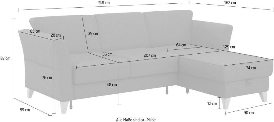 Sit&more Hoekbank Visby L-vorm Naar keuze met slaapfunctie en bedkist vrij plaatsbaar - Foto 9