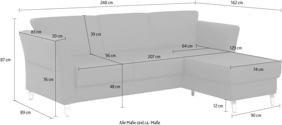 Sit&more Hoekbank Visby L-vorm naar keuze met slaapfunctie en bedkist vrij plaatsbaar - Foto 12