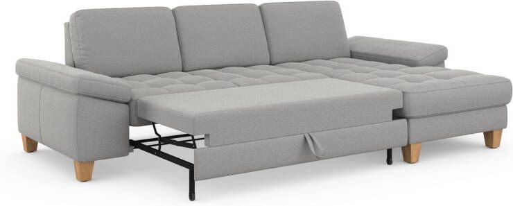 Sit&more Hoekbank Westham L-vorm met récamier met of zonder slaapfunctie bedkist voeten eiken - Foto 9
