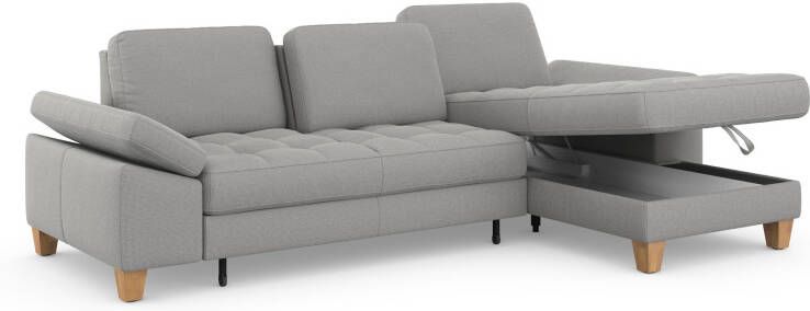 Sit&more Hoekbank Westham L-vorm met récamier met of zonder slaapfunctie bedkist voeten eiken - Foto 10
