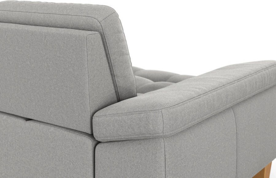 Sit&more Hoekbank Westham L-vorm met récamier met of zonder slaapfunctie bedkist voeten eiken - Foto 2