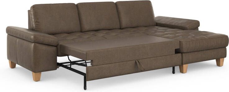 Sit&more Hoekbank Westham L-vorm met récamier met of zonder slaapfunctie bedkist voeten eiken - Foto 9