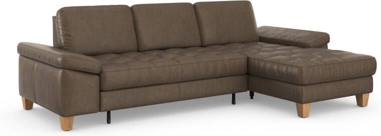 Sit&more Hoekbank Westham L-vorm met récamier met of zonder slaapfunctie bedkist voeten eiken - Foto 11
