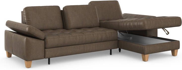 Sit&more Hoekbank Westham L-vorm met récamier met of zonder slaapfunctie bedkist voeten eiken - Foto 10