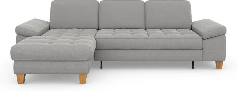 Sit&more Hoekbank Westham L-vorm met récamier met of zonder slaapfunctie bedkist voeten eiken - Foto 8