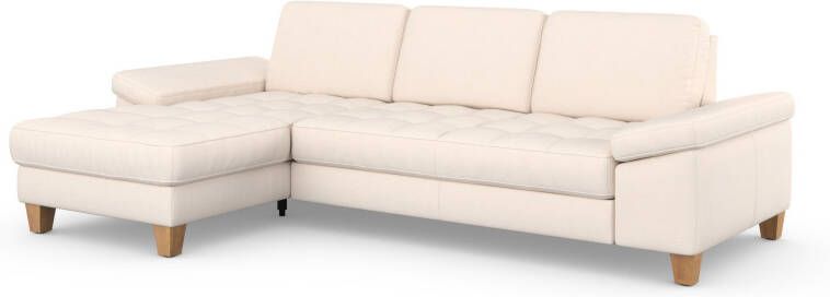 Sit&more Hoekbank Westham L-vorm met récamier met of zonder slaapfunctie bedkist voeten eiken - Foto 7