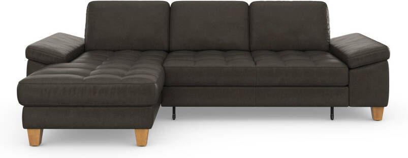 Sit&more Hoekbank Westham L-vorm met récamier met of zonder slaapfunctie bedkist voeten eiken - Foto 8