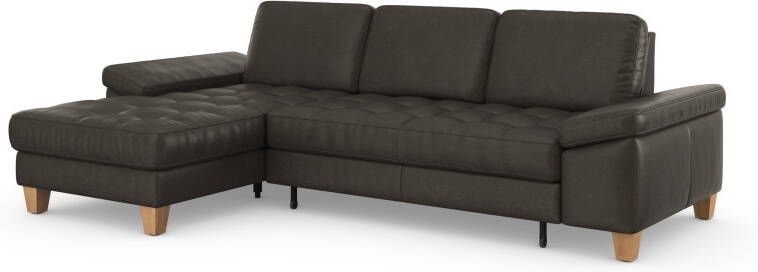 Sit&more Hoekbank Westham L-vorm met récamier met of zonder slaapfunctie bedkist voeten eiken - Foto 11