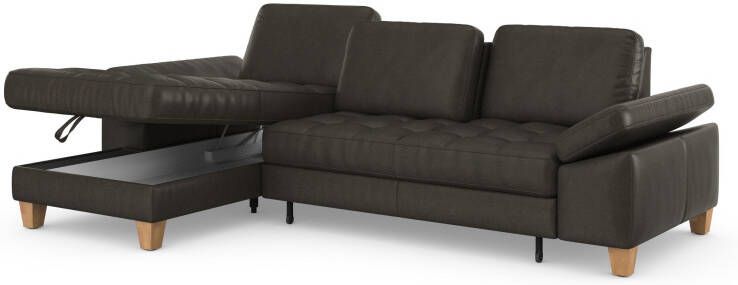 Sit&more Hoekbank Westham L-vorm met récamier met of zonder slaapfunctie bedkist voeten eiken - Foto 10
