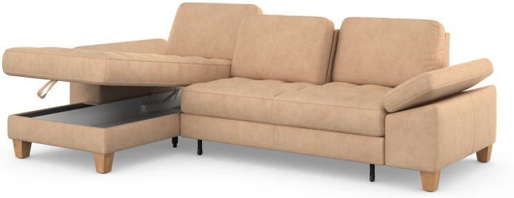 Sit&more Hoekbank Westham L-vorm met récamier met of zonder slaapfunctie bedkist voeten eiken - Foto 10
