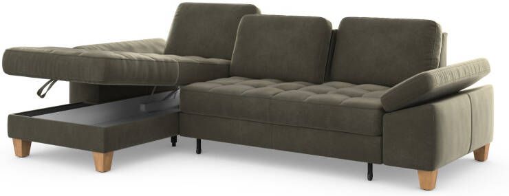 Sit&more Hoekbank Westham L-vorm met récamier met of zonder slaapfunctie bedkist voeten eiken - Foto 10