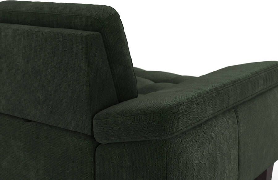 Sit&more Hoekbank Westham L-vorm Récamier met of zonder slaapfunctie bedkist poten in wengékleur - Foto 2