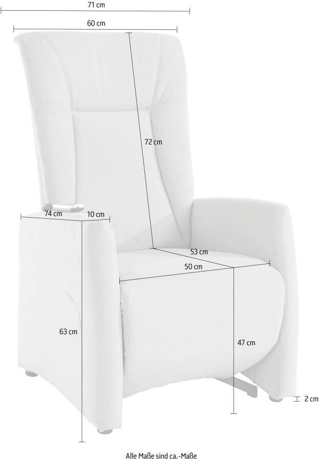 Sit&more Relaxfauteuil MELISSA naar keuze elektrisch of handmatig verstelbaar optioneel opstahulp - Foto 7