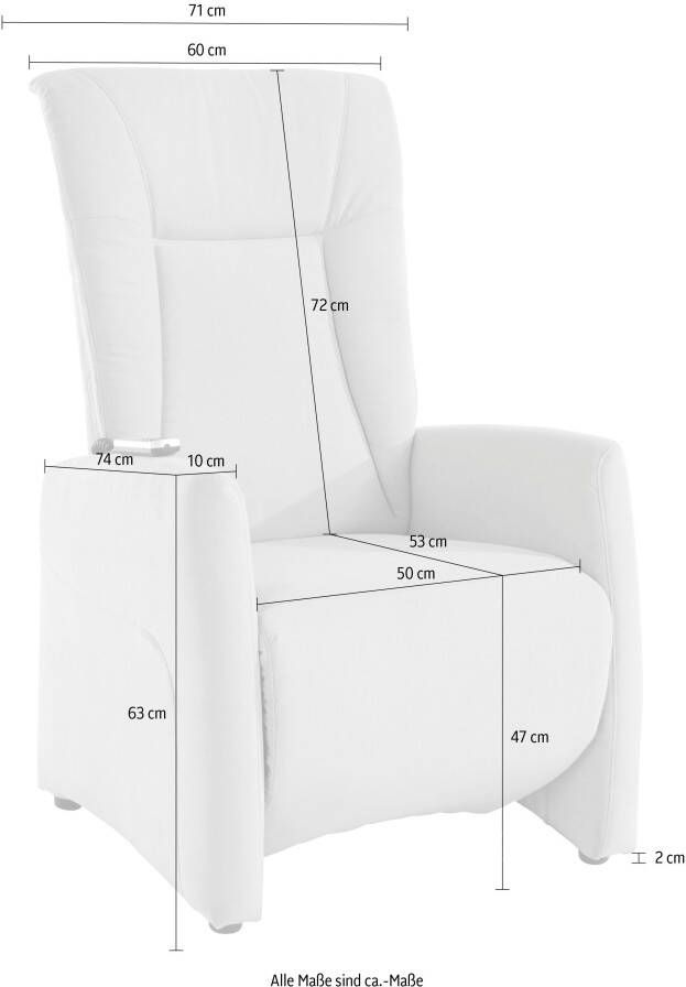 Sit&more Relaxfauteuil MELISSA naar keuze elektrisch of handmatig verstelbaar optioneel opstahulp - Foto 7