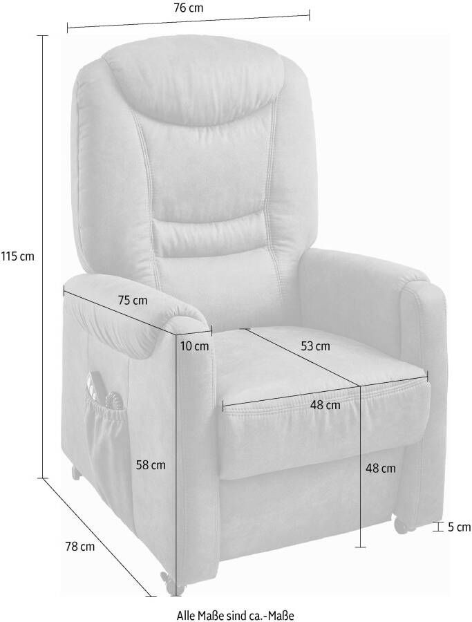 Sit&more Relaxfauteuil Morten in maat l naar keuze met motor en opstahulp - Foto 4