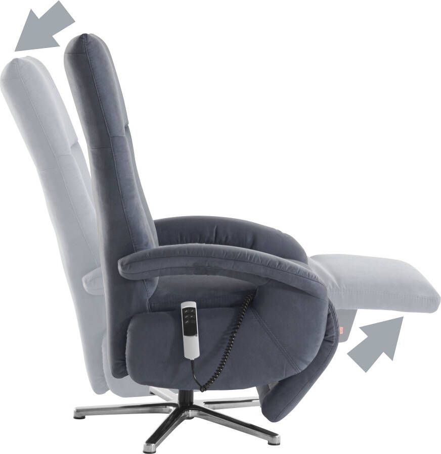 Sit&more Relaxfauteuil Tycoon met verstelbare hoofdsteun en 360° draaifunctie keuze tussen handmatige of elektrische functie ook met accu (draadloos) - Foto 4