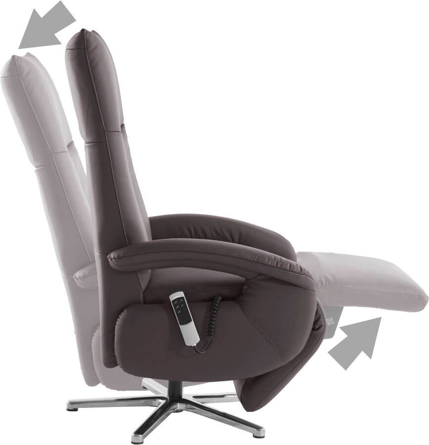 Sit&more Relaxfauteuil Tycoon met verstelbare hoofdsteun en 360° draaifunctie keuze tussen handmatige of elektrische functie ook met accu (draadloos) - Foto 1