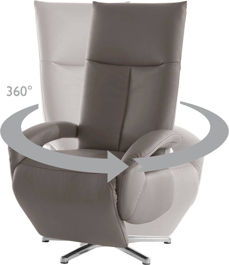 Sit&more Relaxfauteuil Tycoon met verstelbare hoofdsteun en 360° draaifunctie keuze tussen handmatige of elektrische functie ook met accu (draadloos) - Foto 2
