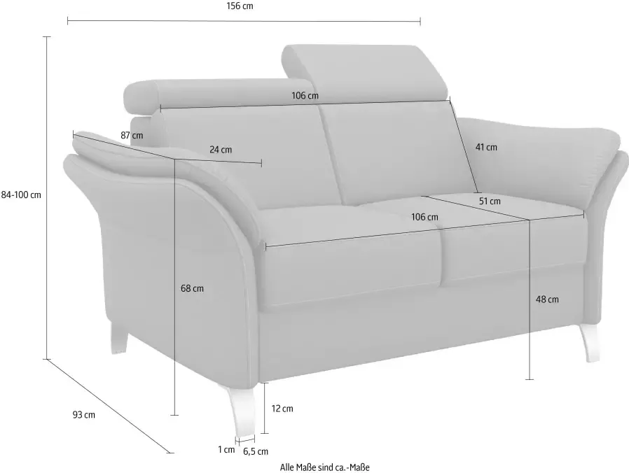 Sit&more 2-zitsbank Vincenzo