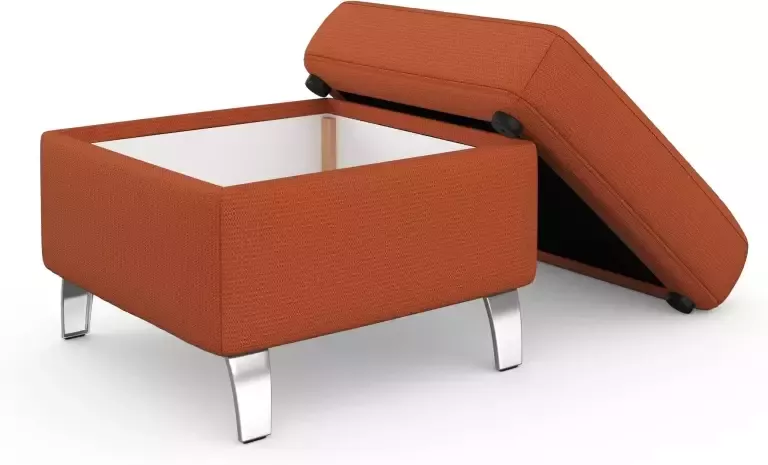 sit&more Hocker met bergruimte Visby V ook te bestellen met de bijzonder eenvoudig met water te reinigen "soft clean"-overtrekstof