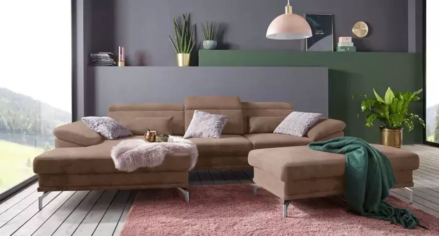 Sit&more Hoekbank Scorpio L-vorm inclusief zitdiepteverstelling naar keuze met verstelbaar hoofdeind - Foto 6