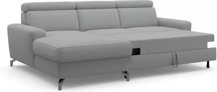 Sit&more Hoekbank Vincenzo L-vorm met verstelbare hoofdsteun naar keuze met slaapfunctie bedkist - Foto 7