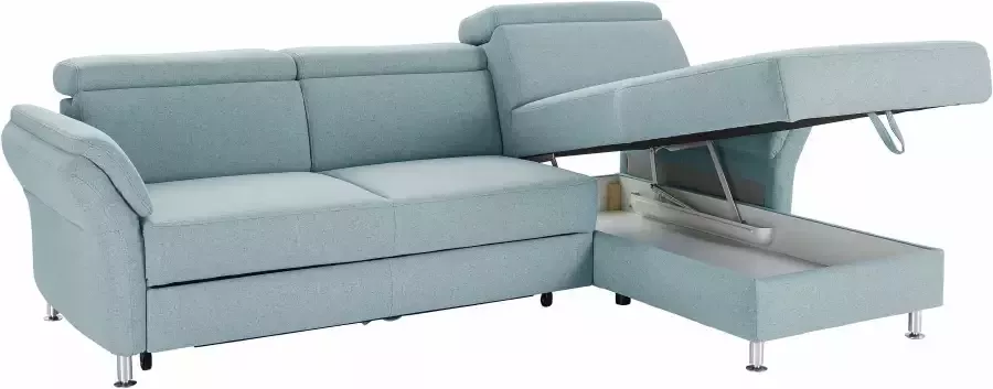 Sit&more Hoekbank Avignon L-vorm Verstelbare hoofdsteun naar keuze met slaapfunctie en bedkist - Foto 12
