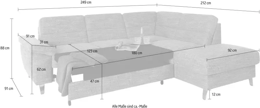 Sit&more Hoekbank Sorano L-vorm naar keuze met slaapfunctie en bedkist - Foto 2