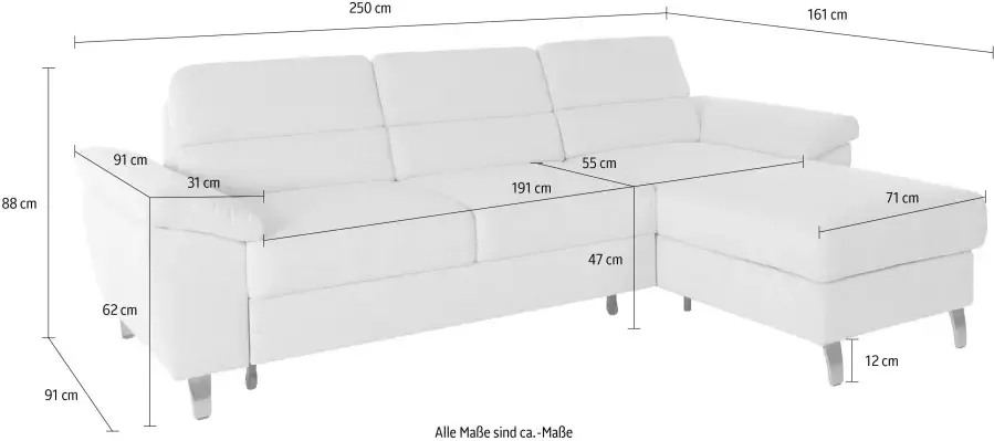 Sit&more Hoekbank Sorano L-vorm naar keuze met slaapfunctie en bedkist - Foto 4