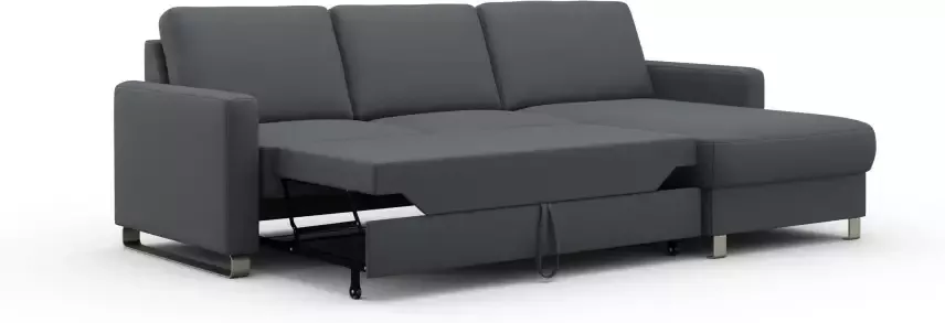 sit&more Hoekbank Naar keuze met slaapfunctie en bedkist inclusief comfortabele binnenvering