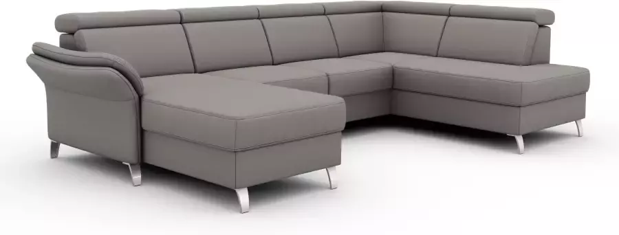 Sit&more Zithoek Vincenzo U-vorm met verstelbare hoofdsteun naar keuze met slaapfunctie bedkist - Foto 5