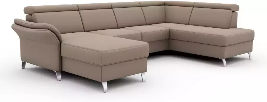 Sit&more Zithoek Vincenzo U-vorm met verstelbare hoofdsteun naar keuze met slaapfunctie bedkist - Foto 7