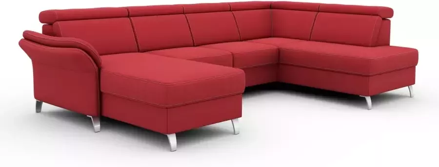 Sit&more Zithoek Vincenzo U-vorm met verstelbare hoofdsteun naar keuze met slaapfunctie bedkist - Foto 8