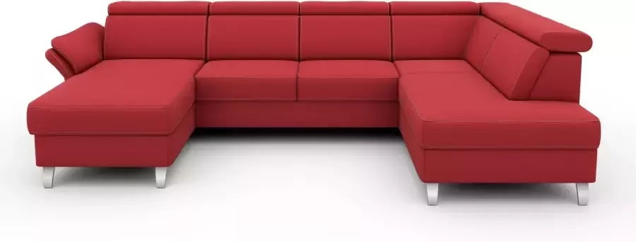 Sit&more Zithoek Vincenzo U-vorm met verstelbare hoofdsteun naar keuze met slaapfunctie bedkist - Foto 9