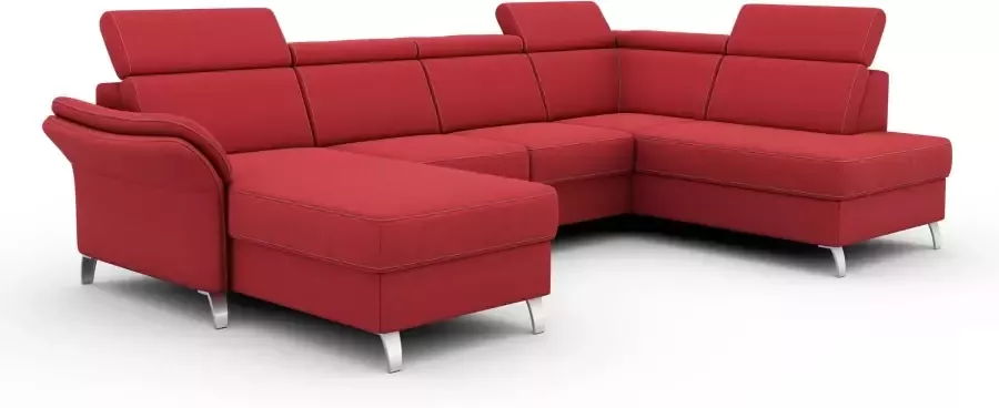 Sit&more Zithoek Vincenzo U-vorm met verstelbare hoofdsteun naar keuze met slaapfunctie bedkist - Foto 6