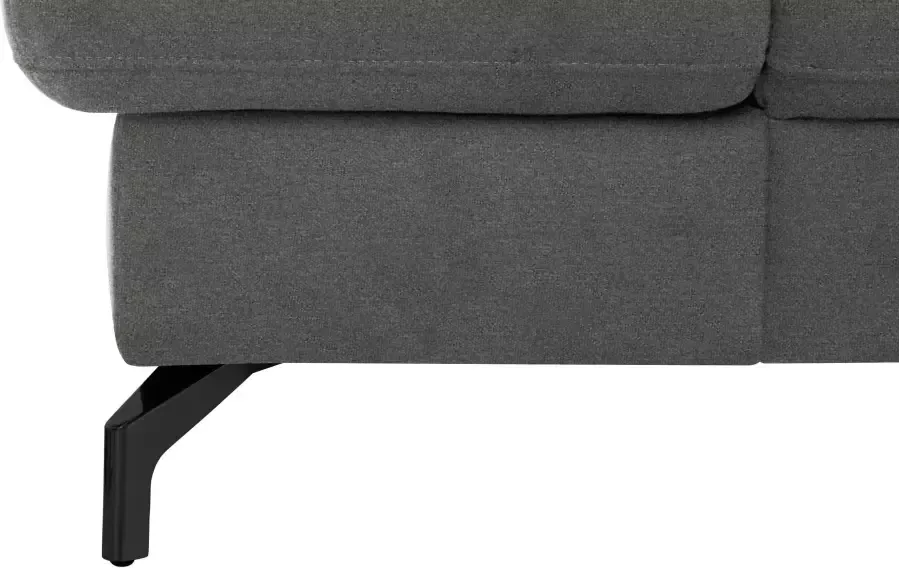 sit&more Zithoek Poothoogte 12 cm inclusief verstelbare zitdiepte armleuningen en hoofdeind