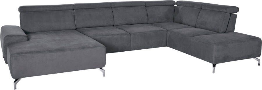 Sit&more Zithoek Gizeh U-vorm 12 cm poothoogte inclusief zitdiepteverstelling en verstelbare hoofdsteun - Foto 9