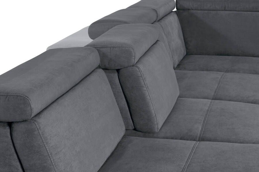 Sit&more Zithoek Gizeh U-vorm 12 cm poothoogte inclusief zitdiepteverstelling en verstelbare hoofdsteun - Foto 5