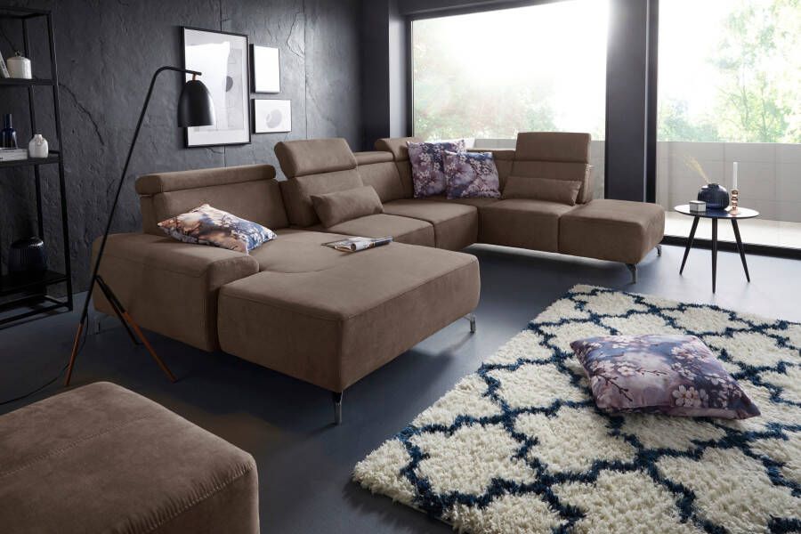 Sit&more Zithoek Gizeh U-vorm 12 cm poothoogte inclusief zitdiepteverstelling en verstelbare hoofdsteun - Foto 3