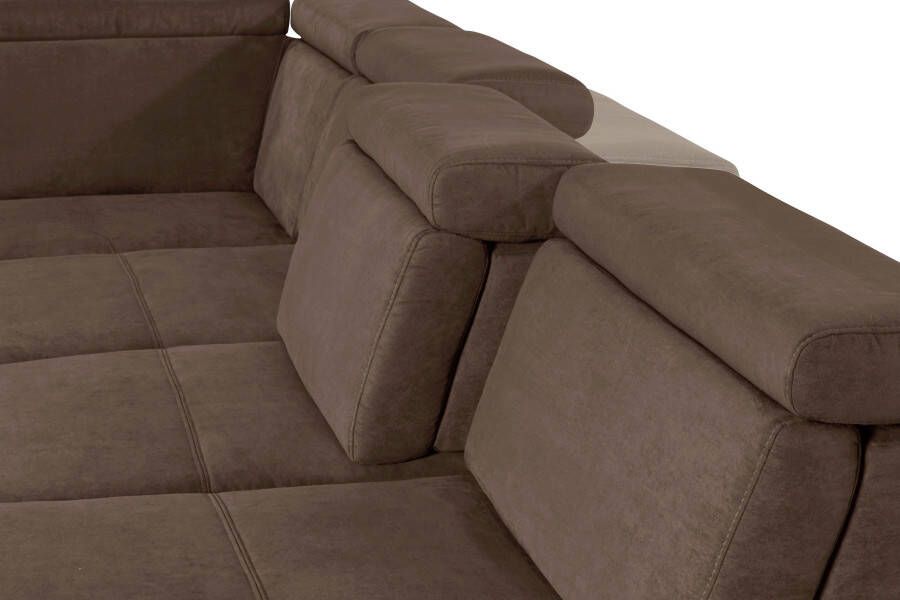 Sit&more Zithoek Gizeh U-vorm 12 cm poothoogte inclusief zitdiepteverstelling en verstelbare hoofdsteun - Foto 5