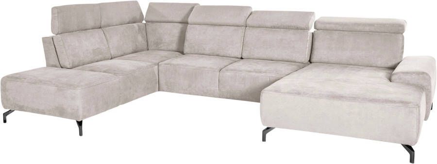 Sit&more Zithoek Gizeh U-vorm 12 cm poothoogte inclusief zitdiepteverstelling en verstelbare hoofdsteun - Foto 7